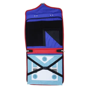 Past High Priest Chapter Apron Case - Red Leather MM, WM, Provincial