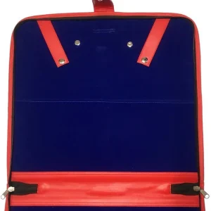 Past High Priest Chapter Apron Case - Red Leather MM, WM, Provincial