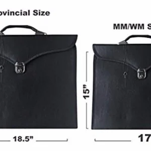 Past High Priest Chapter Apron Case - Red Leather MM, WM, Provincial