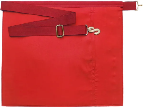 Past High Priest Royal Arch Chapter Apron - Red Velvet 1 Past High Priest Royal Arch Chapter Apron - Red Velvet