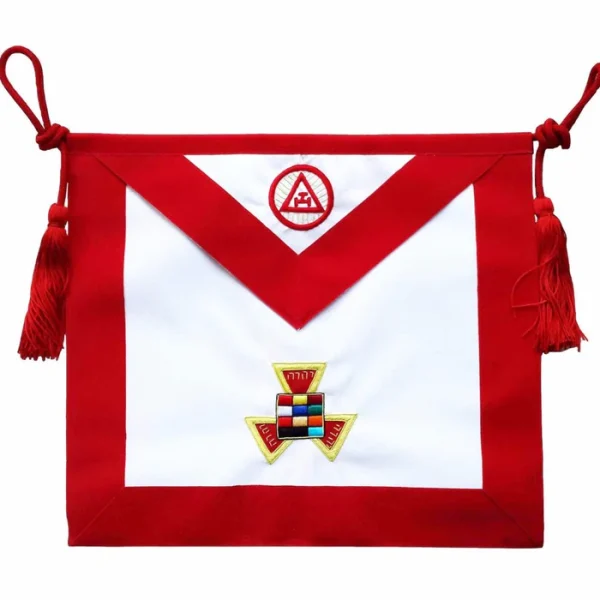 Past High Priest Royal Arch Chapter Apron - Red Velvet Past High Priest Royal Arch Chapter Apron - Red Velvet