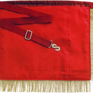 Past High Priest Royal Arch Chapter Apron - Red with Gold Wreath 9 Past High Priest Royal Arch Chapter Apron - Red with Gold Wreath