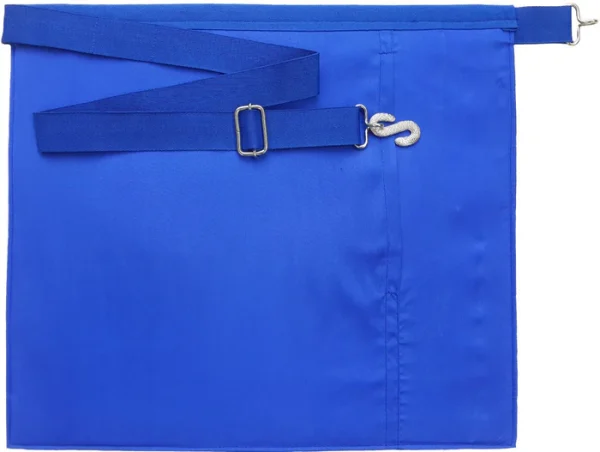 Past Master Blue Lodge Apron - Royal Blue Grosgrain Ribbon 1 Past Master Blue Lodge Apron - Royal Blue Grosgrain Ribbon