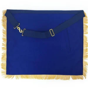 Past Master Blue Lodge Apron - Royal Blue with Gold Fringe 9 Past Master Blue Lodge Apron - Royal Blue with Gold Fringe