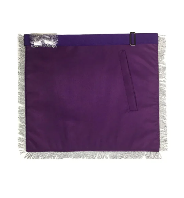 Past Master Blue Lodge Apron - Royal Purple Velvet Hand Embroidery