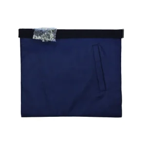 Past Master Blue Lodge Apron - Silver Handmade Embroidery