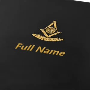 Past Master Blue Lodge California Regulation Apron Case - Hand Embroidery Personalization 8 Past Master Blue Lodge California Regulation Apron Case - Hand Embroidery Personalization