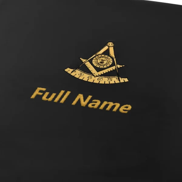 Past Master Blue Lodge California Regulation Apron Case - Hand Embroidery Personalization 2 Past Master Blue Lodge California Regulation Apron Case - Hand Embroidery Personalization