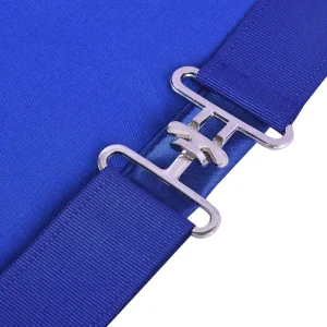 Past Master Blue Lodge California Regulation Apron - Gold Bullion with Silver Braid Fringe 11 Past Master Blue Lodge California Regulation Apron - Gold Bullion with Silver Braid Fringe