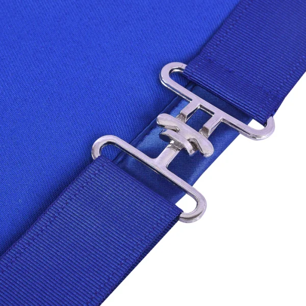 Past Master Blue Lodge California Regulation Apron - Gold Bullion with Silver Braid Fringe 5 Past Master Blue Lodge California Regulation Apron - Gold Bullion with Silver Braid Fringe