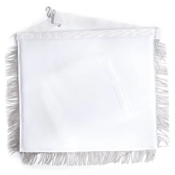 Past Master Blue Lodge California Regulation Apron - White & Gold with Pillars 2 Past Master Blue Lodge California Regulation Apron - White & Gold with Pillars