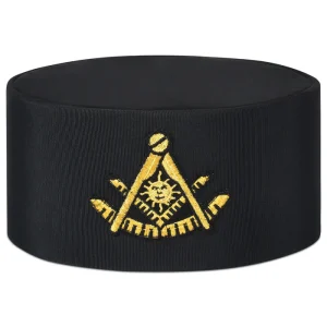 Home 72 Past Master Blue Lodge California Regulation Crown Cap - Black & Gold