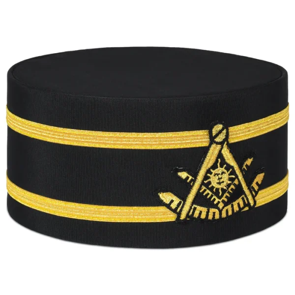 Past Master Blue Lodge California Regulation Crown Cap - Double Gold Braid 1 Past Master Blue Lodge California Regulation Crown Cap - Double Gold Braid