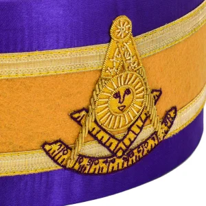 Past Master Blue Lodge Crown Cap - Purple Backing 6 Past Master Blue Lodge Crown Cap - Purple Backing
