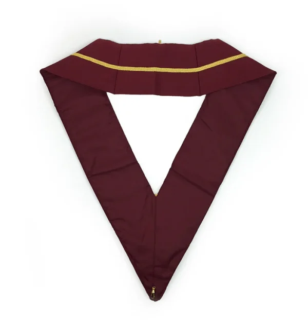 Past Principal Royal Arch Chapter Collar - Wide Maroon & Gold 2 Past Principal Royal Arch Chapter Collar - Wide Maroon & Gold