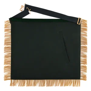 Past Sovereign Grand Master Allied Masonic Degrees Apron - Forest Green Velvet with Gold Fringe 13 Past Sovereign Grand Master Allied Masonic Degrees Apron - Forest Green Velvet with Gold Fringe