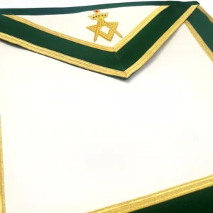 Past Sovereign Master Allied Masonic Degrees Apron - Green Velvet