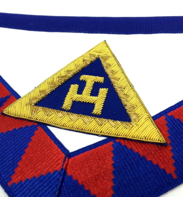 Provincial English Royal Arch Apron - Red & Blue 1 Provincial English Royal Arch Apron - Red & Blue