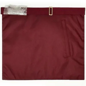 Provincial Steward Craft English Regulation Apron - Maroon Silver