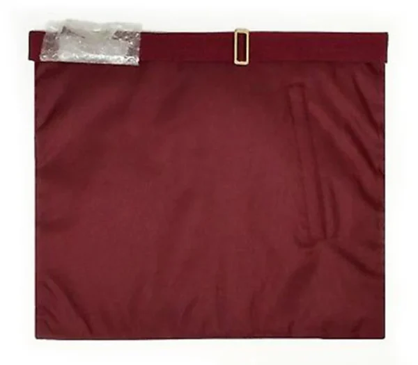 Provincial Steward Craft English Regulation Apron - Maroon Silver 1 Provincial Steward Craft English Regulation Apron - Maroon Silver