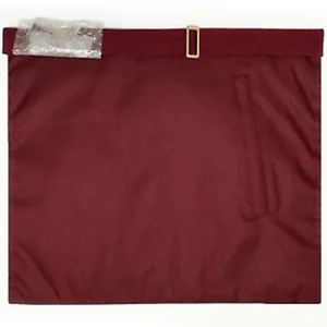 Provincial Steward Craft English Regulation Apron - White & Maroon 5 Provincial Steward Craft English Regulation Apron - White & Maroon