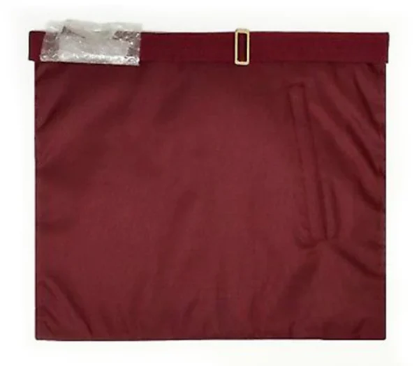Provincial Steward Craft English Regulation Apron - White & Maroon 2 Provincial Steward Craft English Regulation Apron - White & Maroon