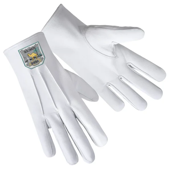 Queen Of The South Gloves - Pure White Leather