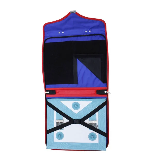 Royal Arch Chapter Apron Case - Red Leather MM, WM, Provincial 2 Royal Arch Chapter Apron Case - Red Leather MM, WM, Provincial