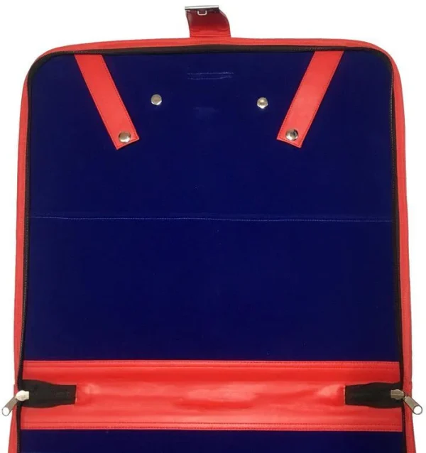 Royal Arch Chapter Apron Case - Red Leather MM, WM, Provincial 4 Royal Arch Chapter Apron Case - Red Leather MM, WM, Provincial