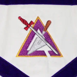 Royal Arch Chapter & Council Apron – Reversible Double-Sided 13 Royal Arch Chapter & Council Apron