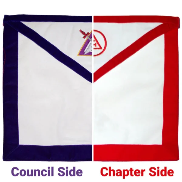Royal Arch Chapter & Council Apron - Reversible Double-Sided Royal Arch Chapter & Council Apron