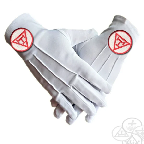 Royal Arch Chapter Gloves - Red Triple Tau Royal Arch Chapter Gloves - Red Triple Tau