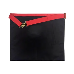 Worshipful Master Chapter Officer Apron - Red Machine Embroidery