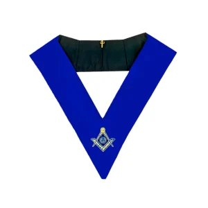 Senior Deacon Blue Lodge Collar - Royal Blue