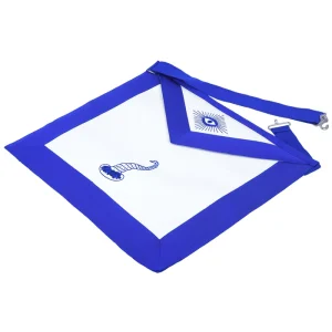 Home 85 Senior Steward Blue Lodge Officer Apron - Machine Embroidery
