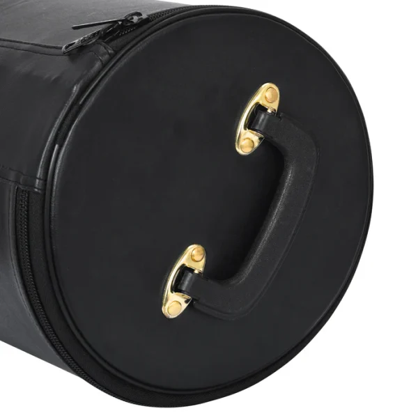 Shriners Fez Case - Black Synthetic Leather 1 Shriners Fez Case - Black Synthetic Leather