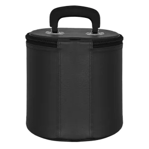 Shriners Fez Case - Black Synthetic Leather with Rhinestones