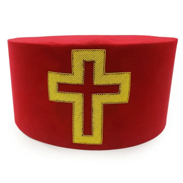 Sir Knight Knights Templar Commandery Crown Cap - Red Passion Cross Sir Knight Knights Templar Commandery Crown Cap - Red Passion Cross