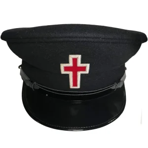 Sir Knight Knights Templar Commandery Fatigue Cap - Black Silver 6 Sir Knight Knights Templar Commandery Fatigue Cap - Black Silver