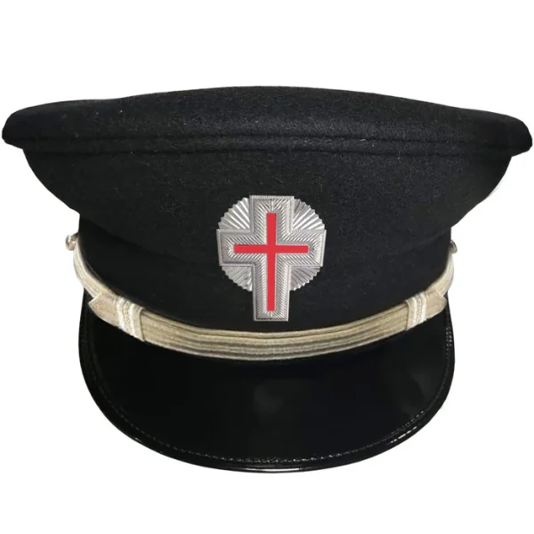 Sir Knight Knights Templar Commandery Fatigue Cap - Silver 2 Sir Knight Knights Templar Commandery Fatigue Cap - Silver