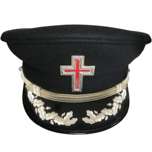 Sir Knight Knights Templar Commandery Fatigue Cap - Silver Vinework 6 Sir Knight Knights Templar Commandery Fatigue Cap - Silver Vinework