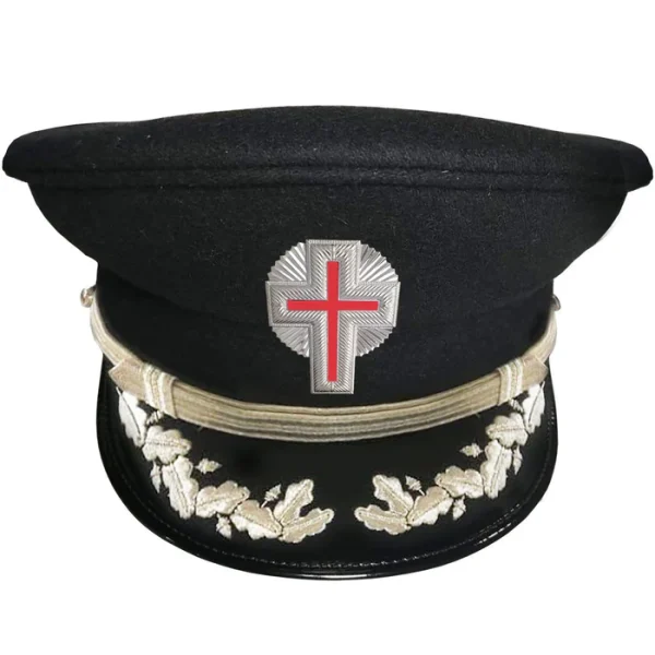 Sir Knight Knights Templar Commandery Fatigue Cap - Silver Vinework Sir Knight Knights Templar Commandery Fatigue Cap - Silver Vinework