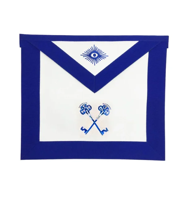 Treasurer Blue Lodge Apron - Royal Blue Ultimate Treasurer Blue Lodge Apron