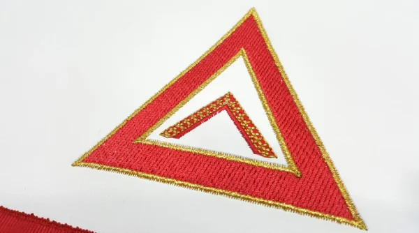 Worshipful Master Chapter Officer Apron - Red Machine Embroidery 1 Worshipful Master Chapter Officer Apron - Red Machine Embroidery