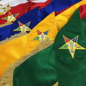 Masonic Order of Eastern Star OES Complete Sash Set - Set of 5 Sashes