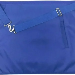 Masonic Blue Lodge Officers Apron Set - 12 Aprons with Blue Backing Chain Collar