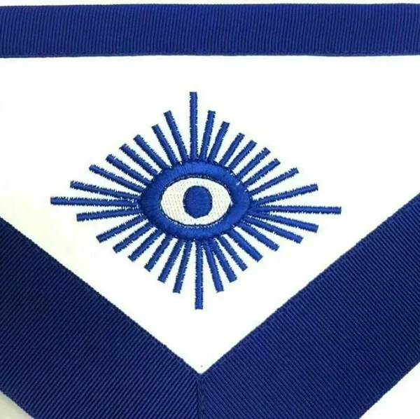 Masonic Blue Lodge Officer Regalia Set - 12 Aprons, 12 Chain Collars, 12 Jewels, 12 Gloves (12x4 Lot)