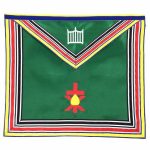Member Allied Masonic Degrees Apron - Green Multi Colour English Regulation