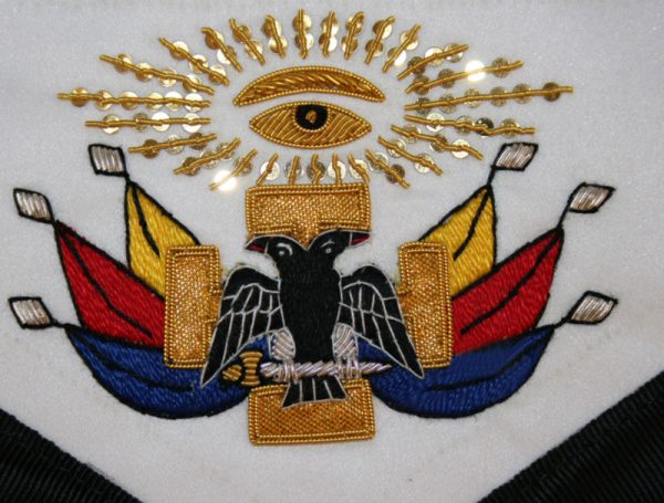 32nd degree scottish rite masonic apron hand embroidered 1