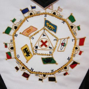 32nd Degree Scottish Rite Masonic Apron – Hand Embroidered - Image 3